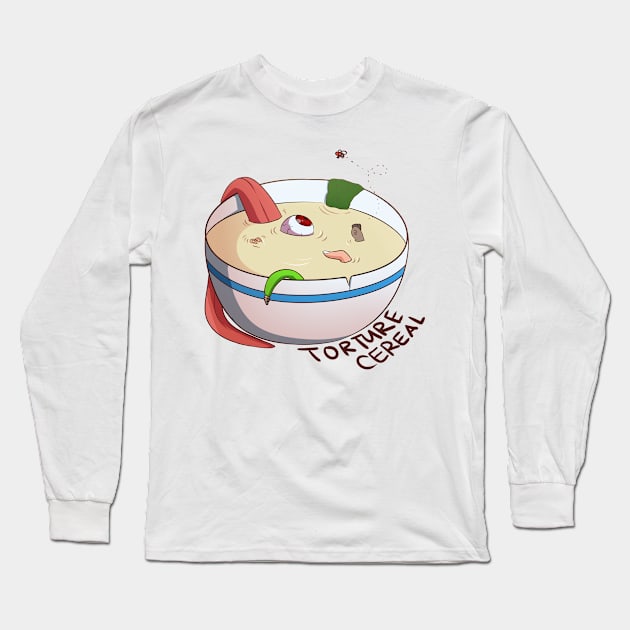 cereal bowl Halloween Cute Food Long Sleeve T-Shirt by hitoridraws